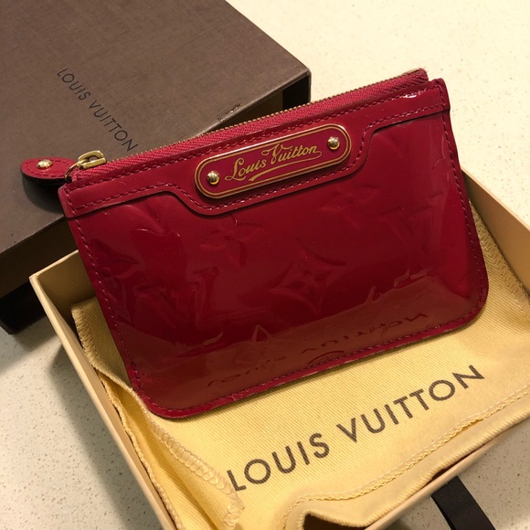 Louis Vuitton Accessories - Authentic Louis Vuitton Vernis Key Cles 💖 red